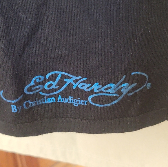 Black Dress with Blue Dragon Design - Picture 3 of 7